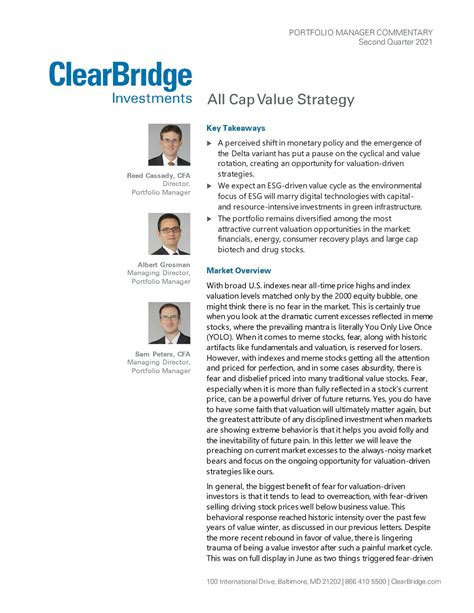 sfvcx|ClearBridge All Cap Value C (SFVCX) .